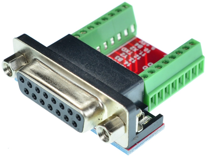 DB15 Female game port connector Breakout Board